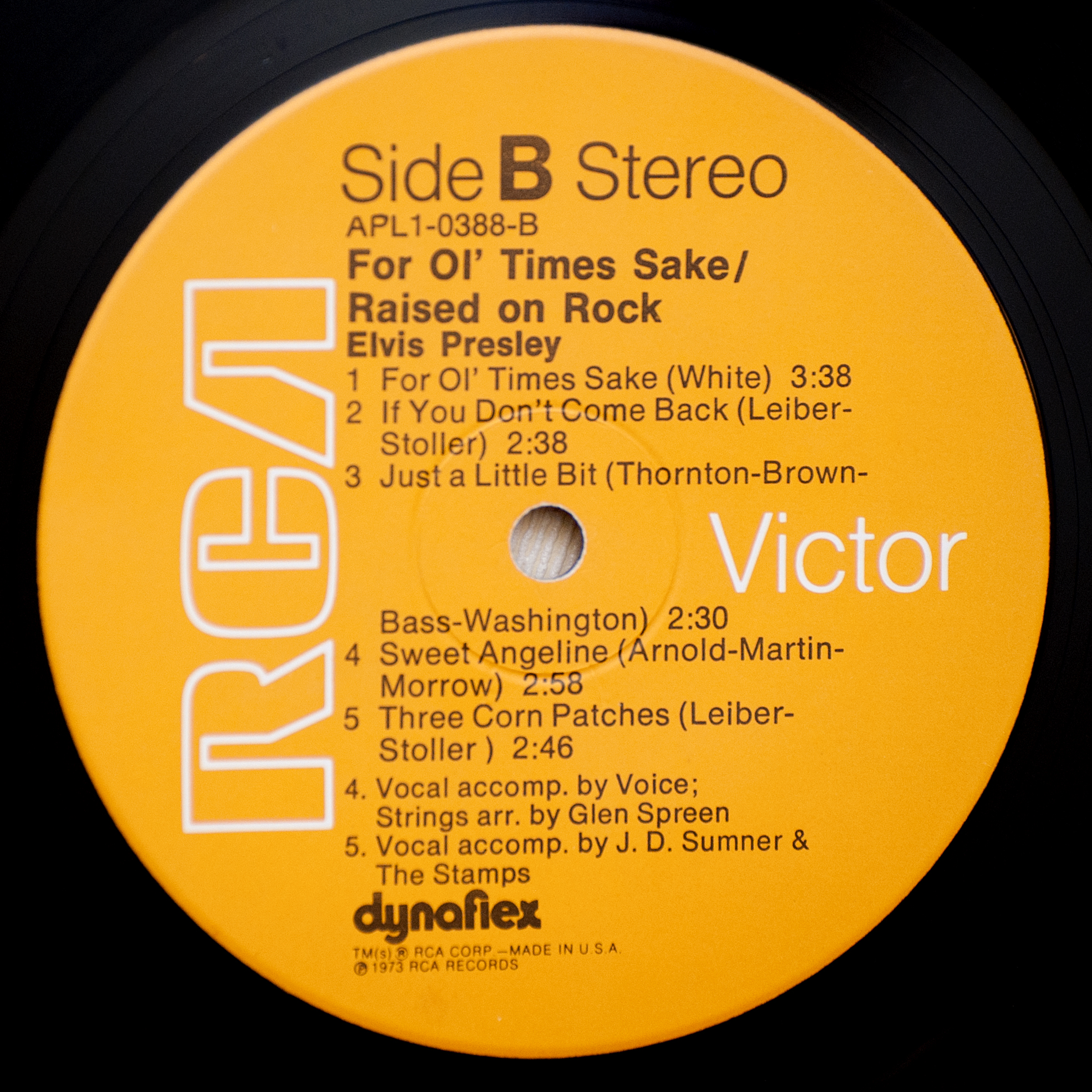 Elvis Presley  Raised On Rock : LP B